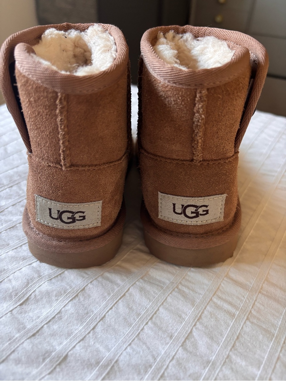 UGG Mini Boots in Chestnut Brown size 11